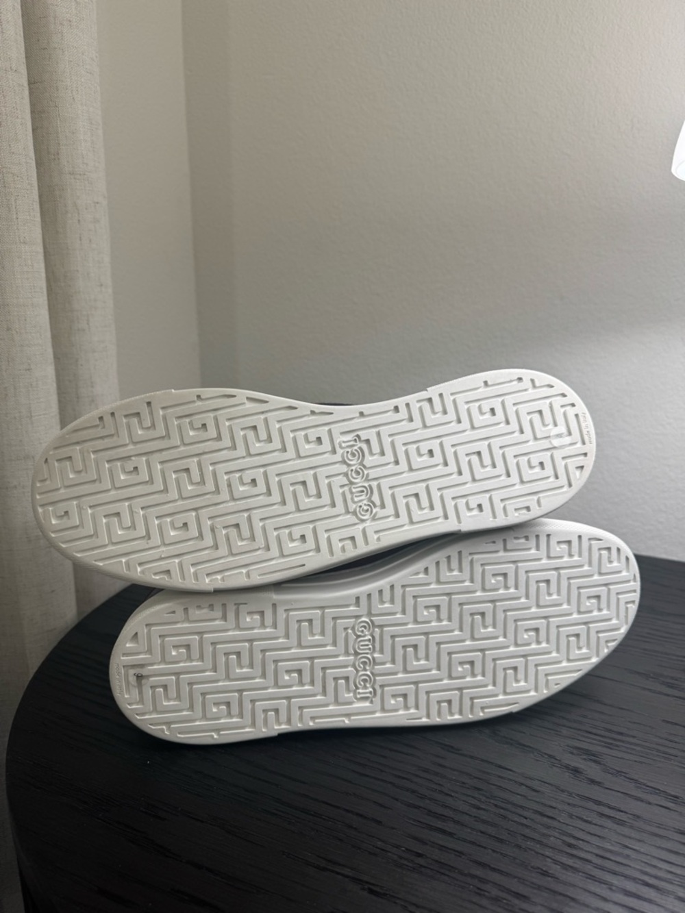 Gucci Ace Web Sneakers GG Monogram Black 10 - Picture 8 of 8